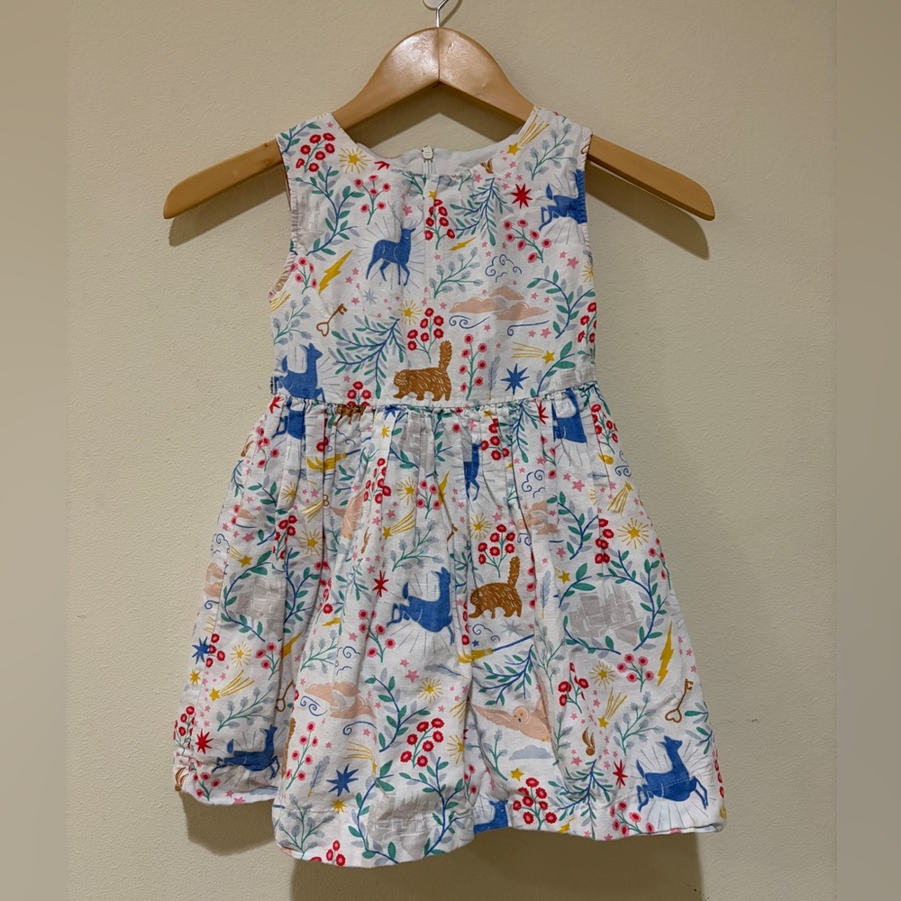 Mini Boden Harry Potter Colorful Whimsical Dress Size 6-7